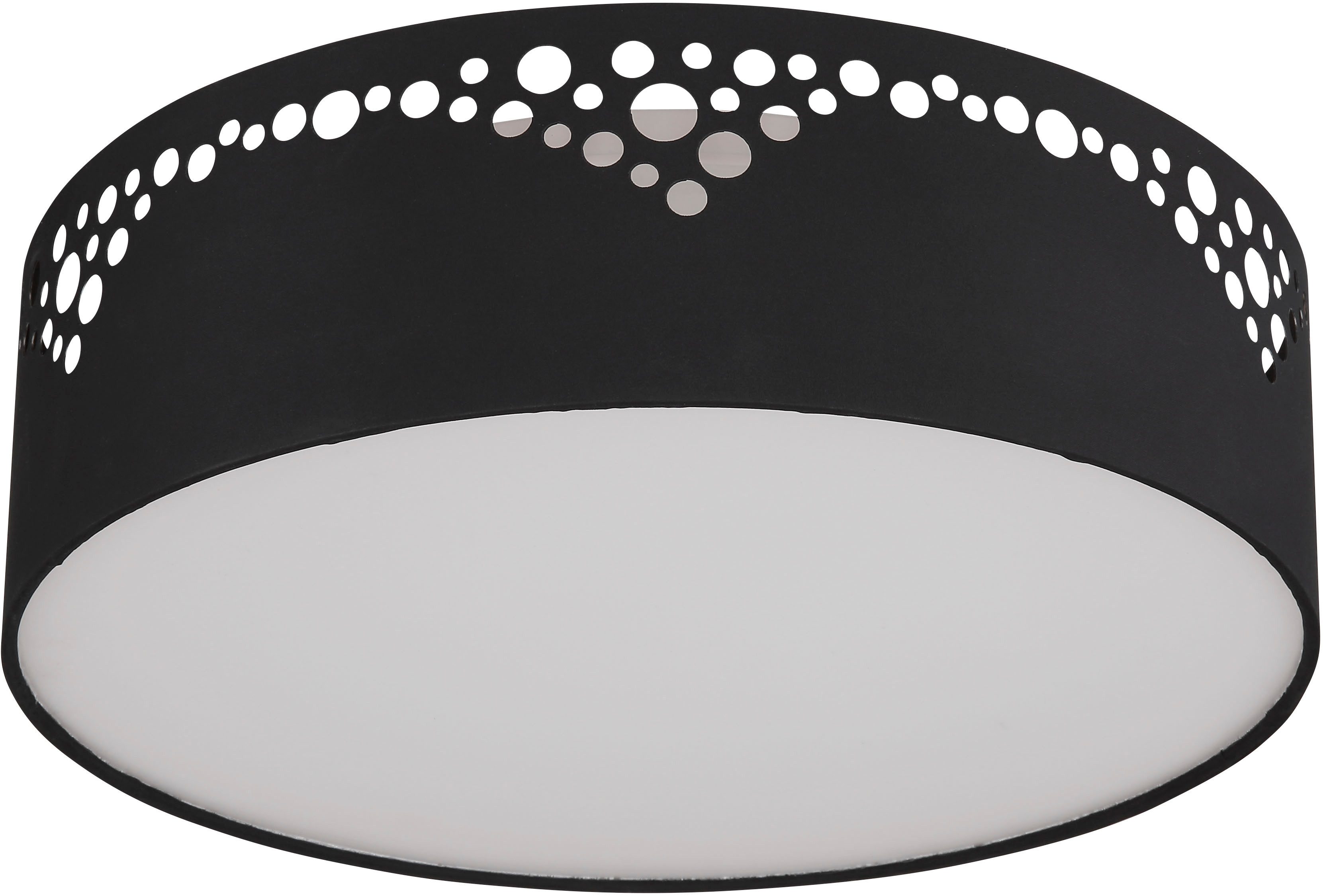 GLOBO LIGHTING Deckenleuchte INGEBORG, ohne Leuchtmittel, Deckenleuchte für Wohn- & Schlafzimmer Textil