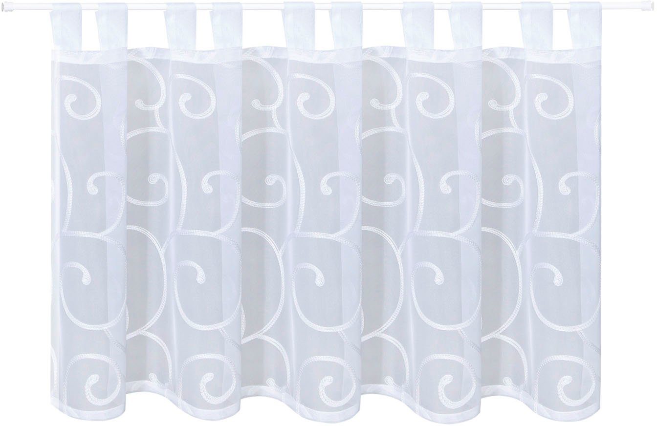 Gerster Gardine Quinta (1 St), Schlaufen, transparent, Voile, Schlaufenpanneau bestickt