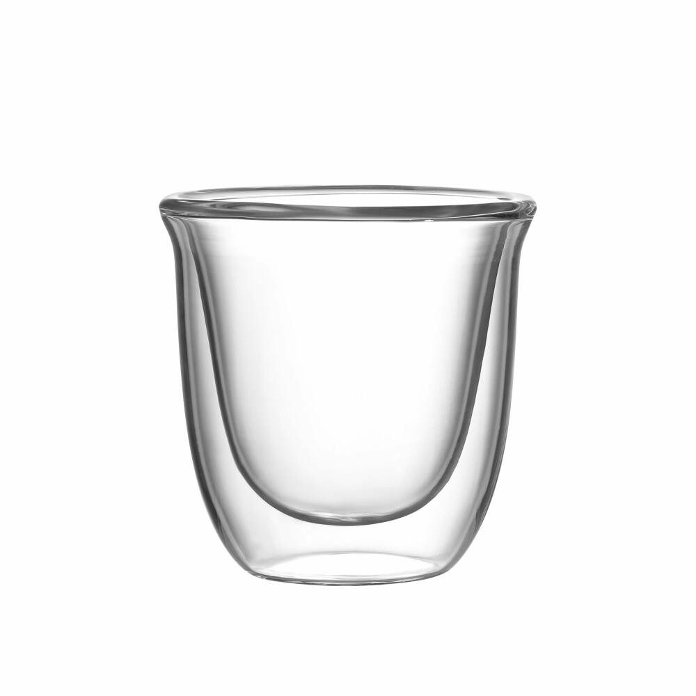 BIALETTI Becher Firenze 2er Set 80 ml, Borosilikatglas