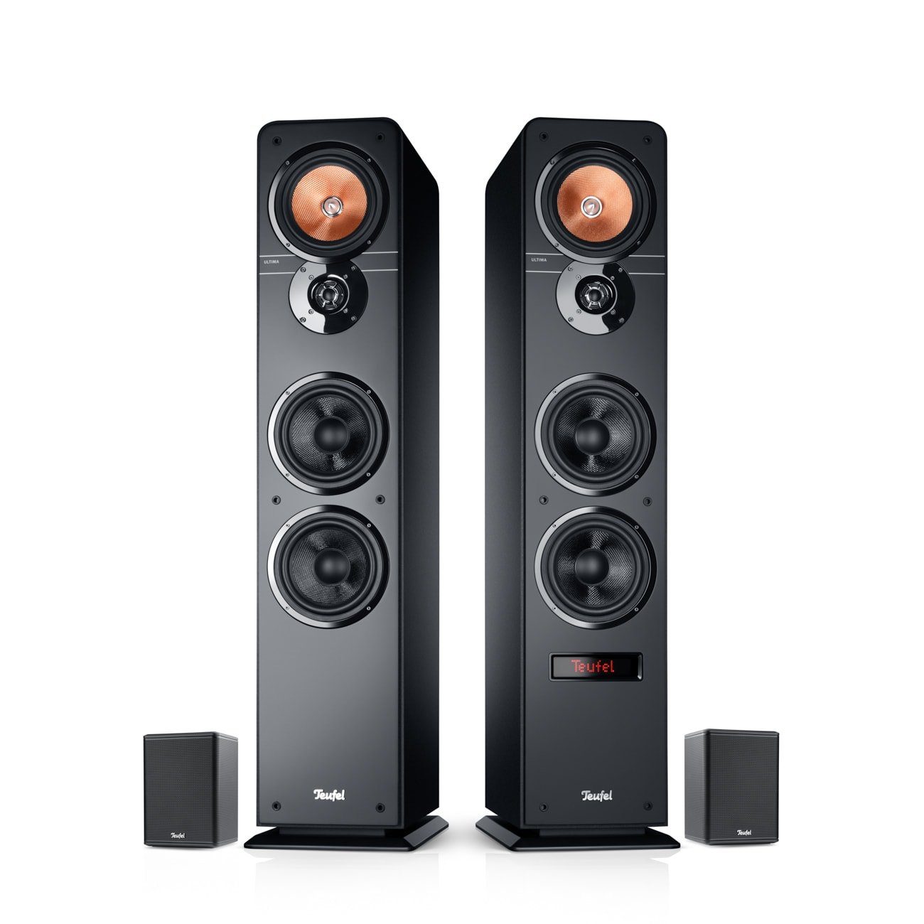 Teufel ULTIMA 40 AKTIV Surround "4.0-Set" Колонкиsystem (Bluetooth, HDMI, 260 W, Integrierter Dynamore® Virtual Center)
