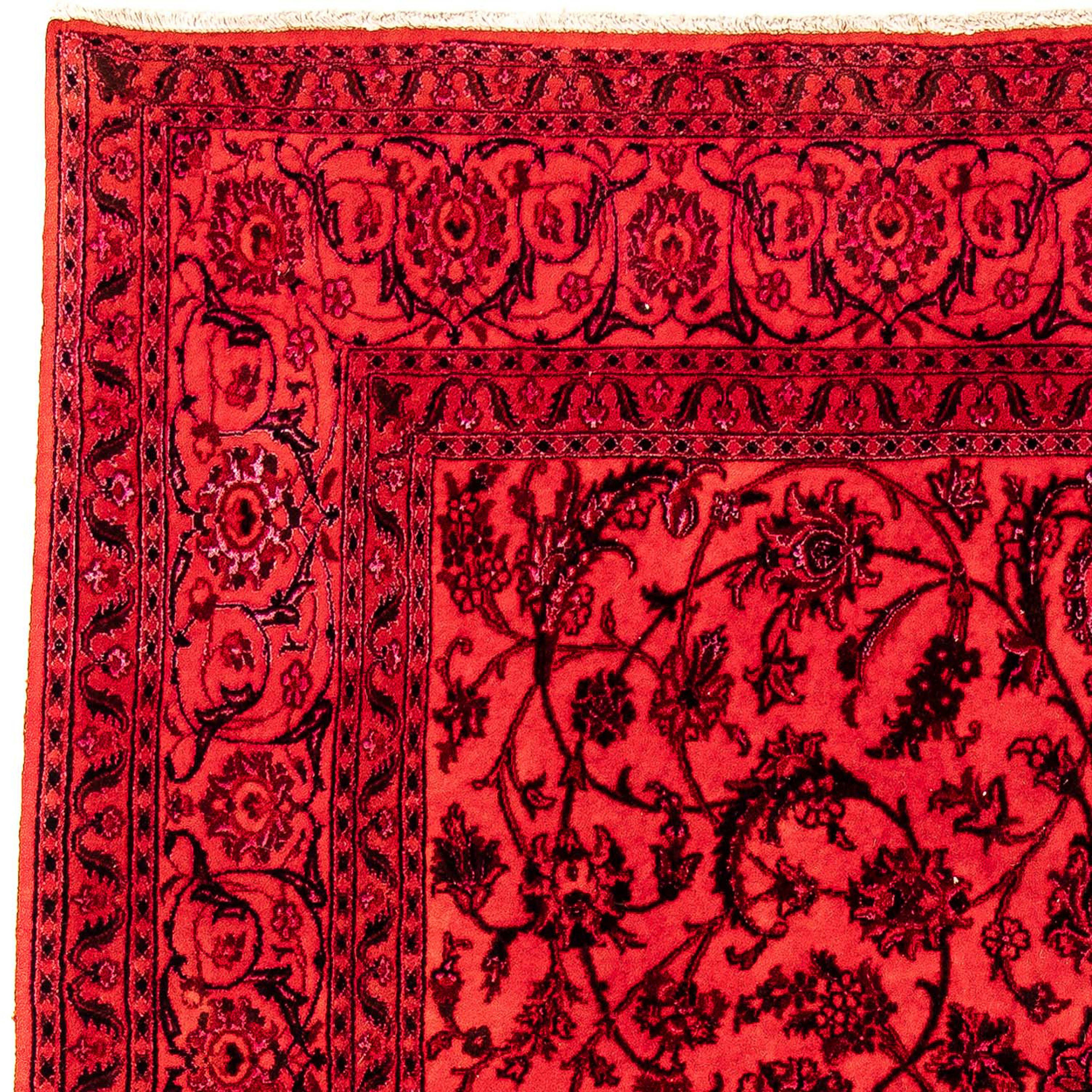 Orientteppich Perser - Nain Einzelstück mit x - cm mm, 197 rechteckig, dunkelrot, Handgeknüpft, - 10 Höhe: Zertifikat morgenland, 306 Wohnzimmer