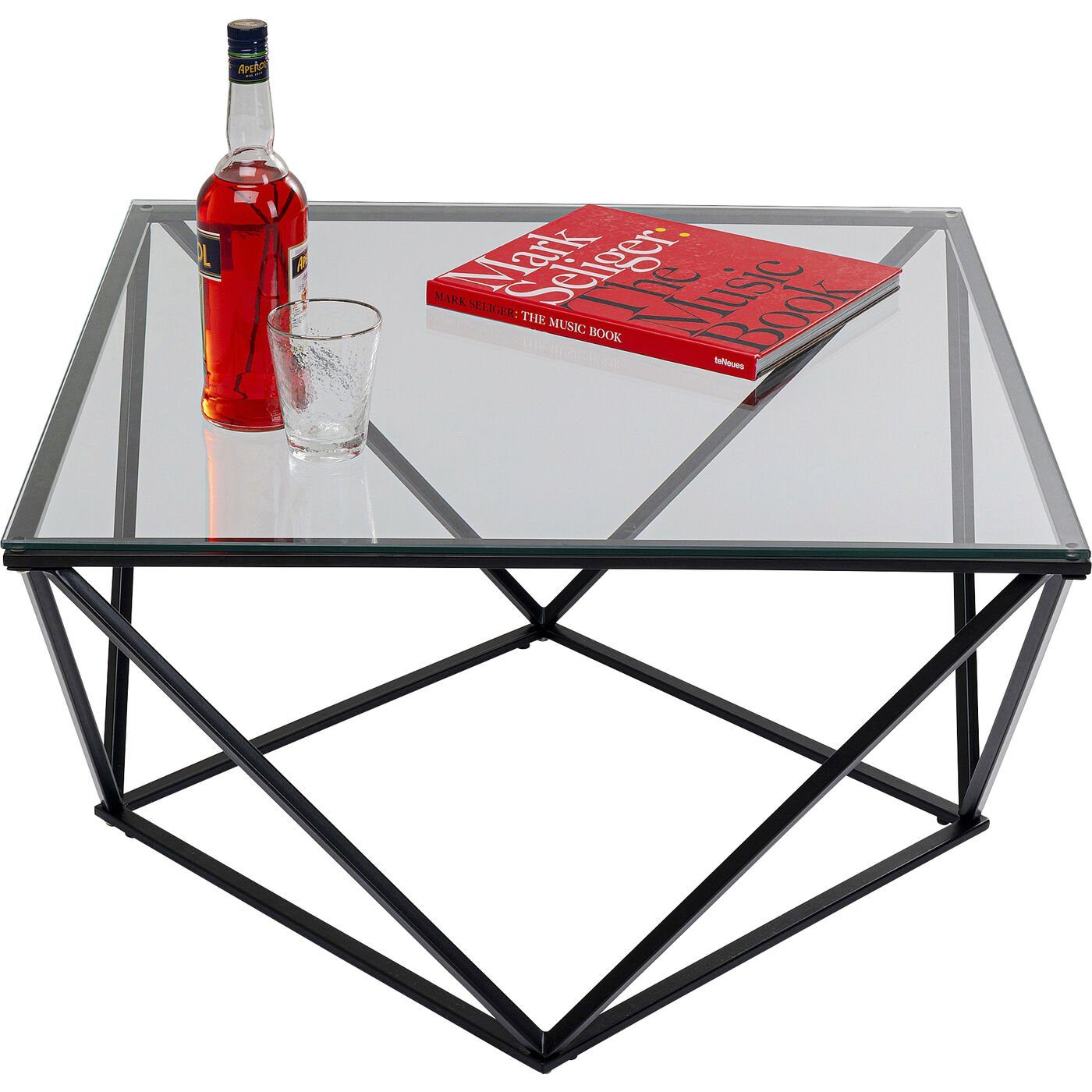 Kare Design Couchtisch Cristallo, 80x80x45