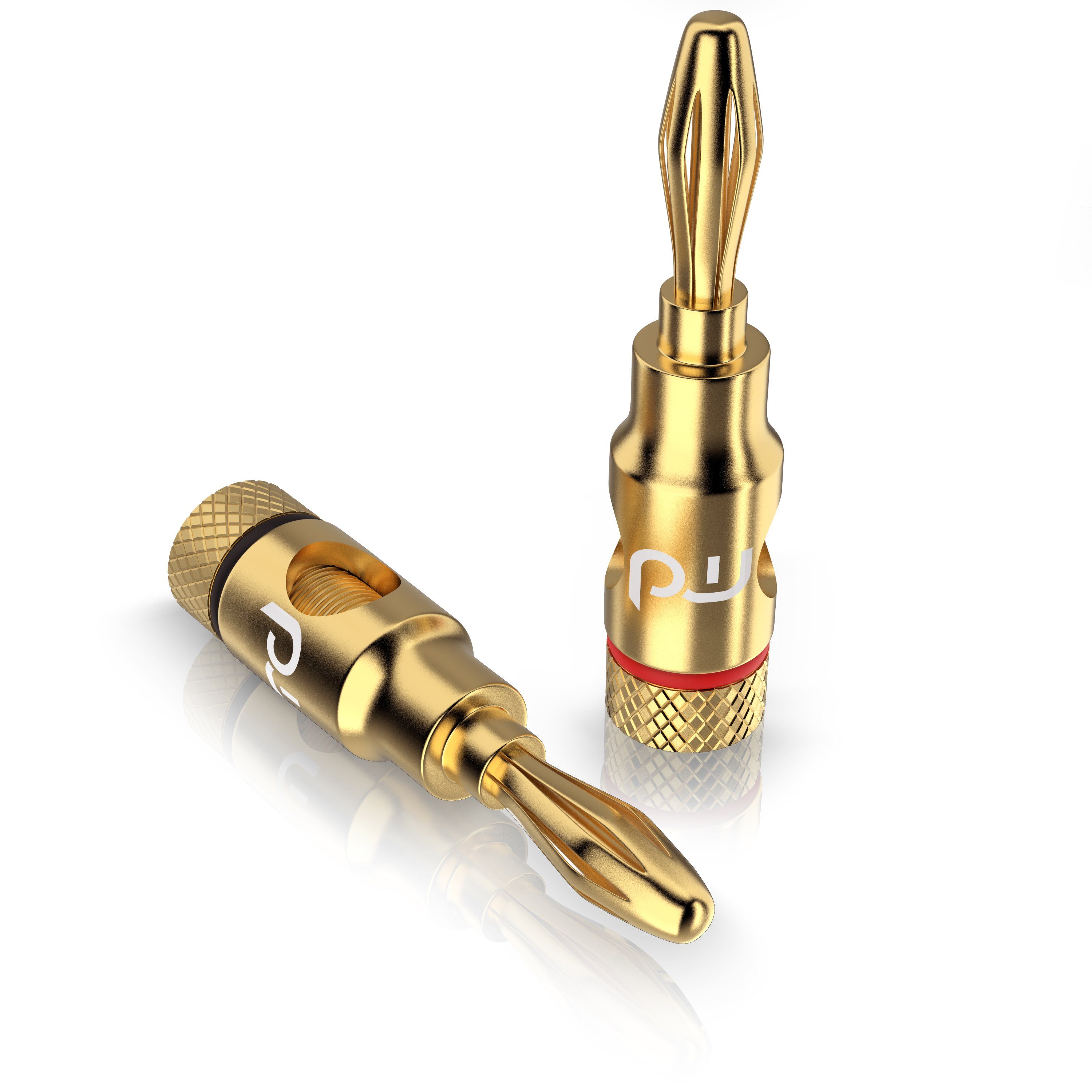Primewire Audio-Adapter, Bananenstecker für Kabel bis 6,8mm² für Lautsprecherkabel & Verstärker