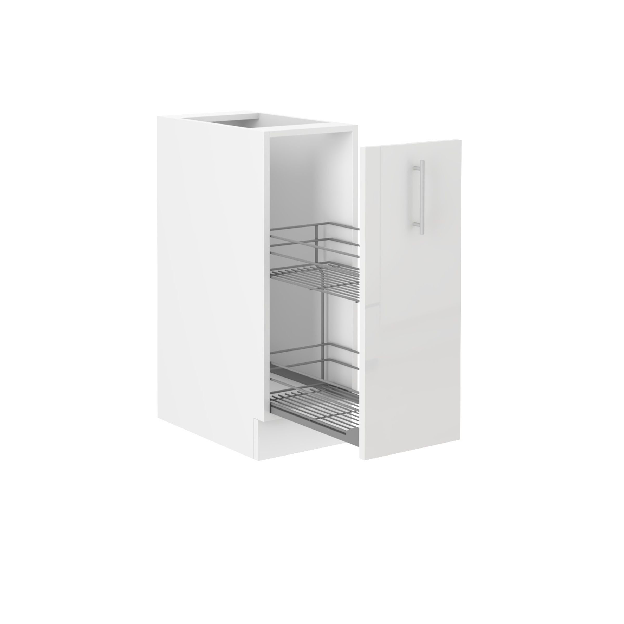 Küchen-Preisbombe Unterschrank Schrankauszug 30 cm Küche Lara Weiß Hochglan günstig online kaufen