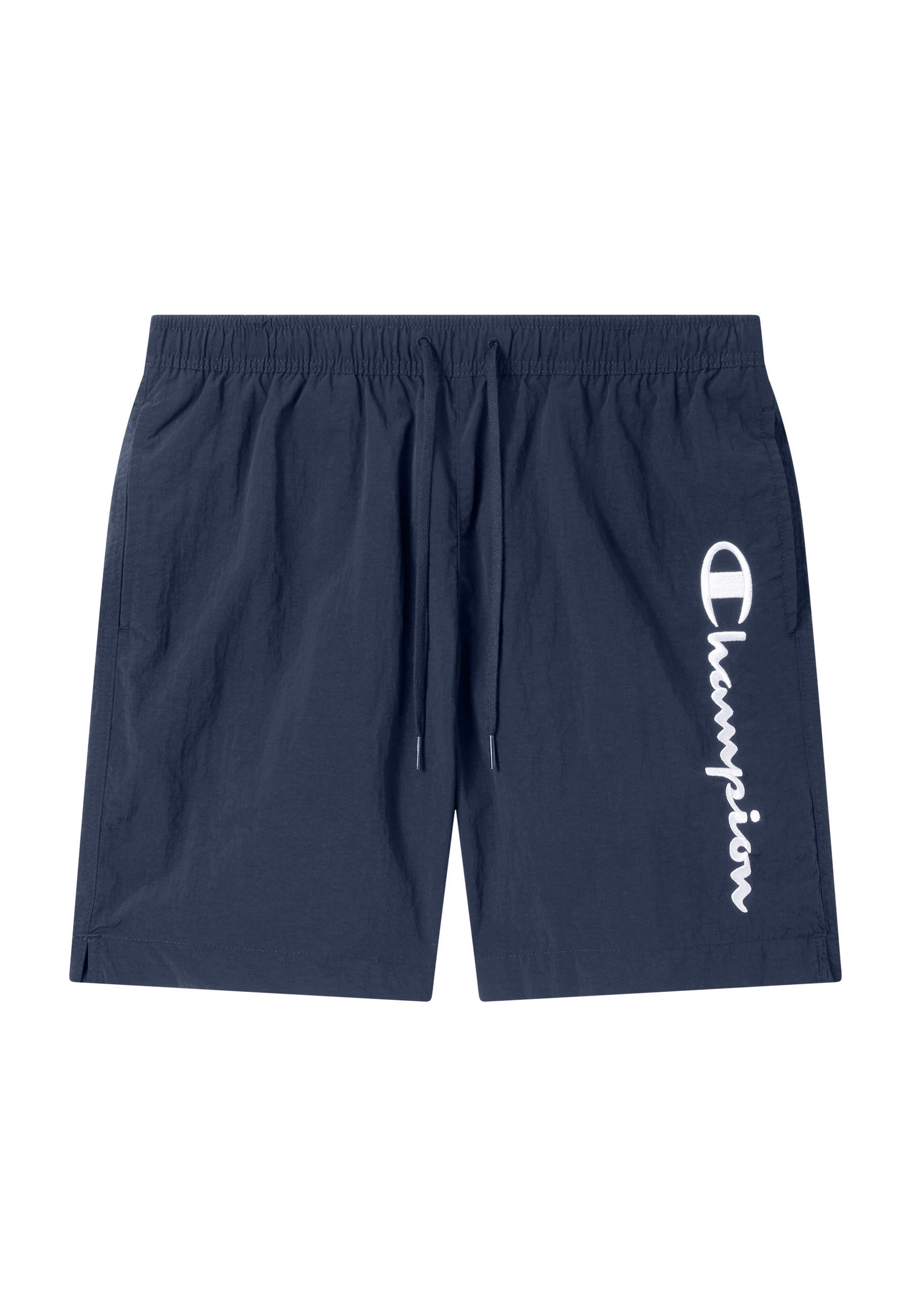 Champion Badeshorts Beachshort Standard Fit mit Logostickerei, unifarben, pflegeleicht, schnell trocknend – Bild 5 von 5