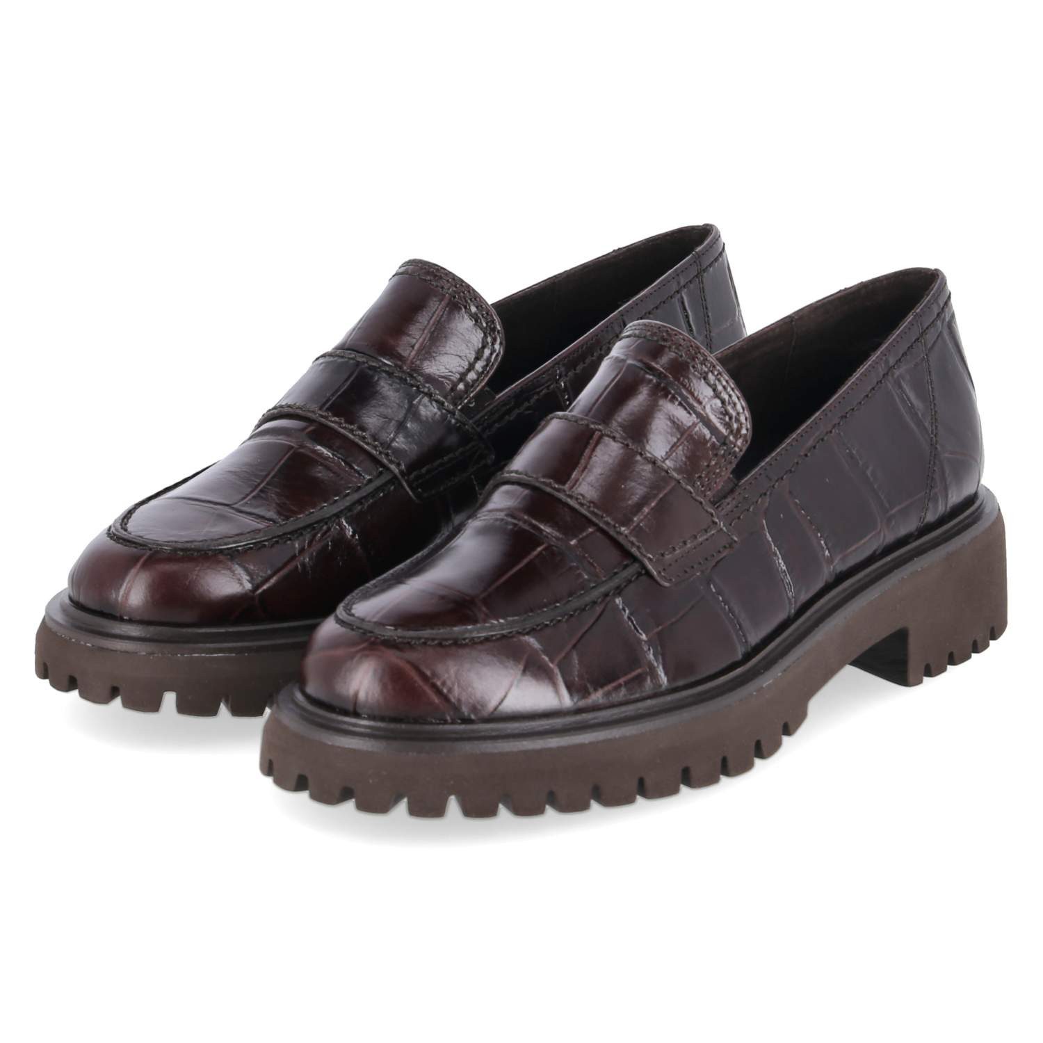 Paul Green Paul Green 1249-001 Damen Glattleder brown Slipper