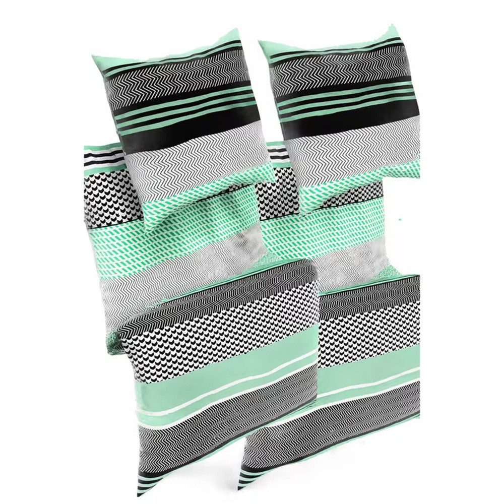 Bettwäsche Set 135x200cm 4teilig %100 Baumwolle