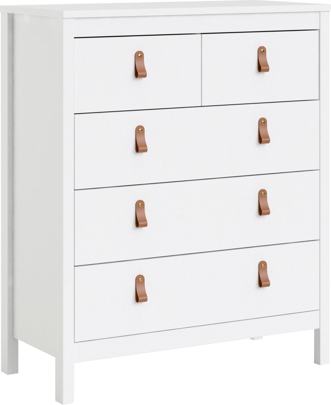 Home affaire Kommode Madrid, Aufbewahrung, Schubladenschrank, Stauraum, mit 5 Schubladen, Breite 82 cm, Höhe 99 cm