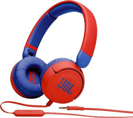 JBL Jr310 Kinder-Kopfhörer (speziell für Kinder) blau/rot | Kinderkopfhörer