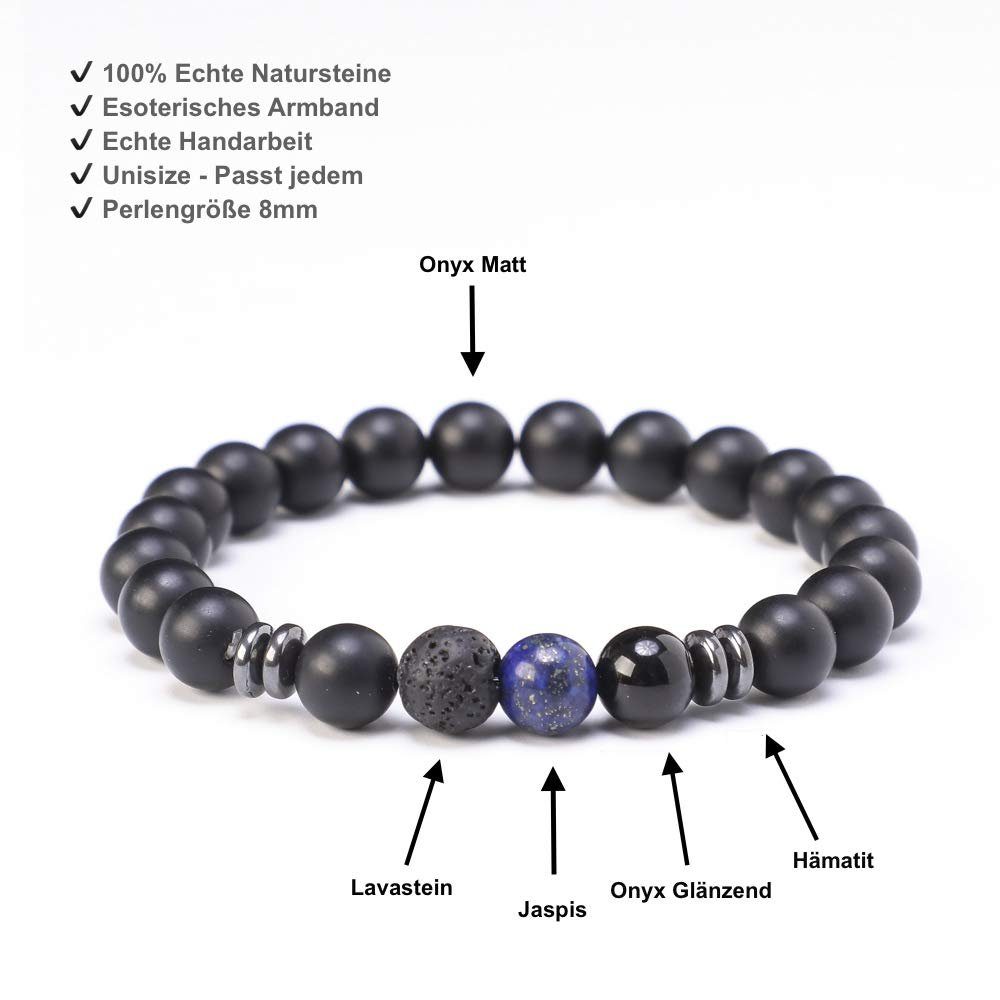 Kim Johanson Armband Chakra Yoga Armschmuck, mit Jaspi Perle günstig online kaufen