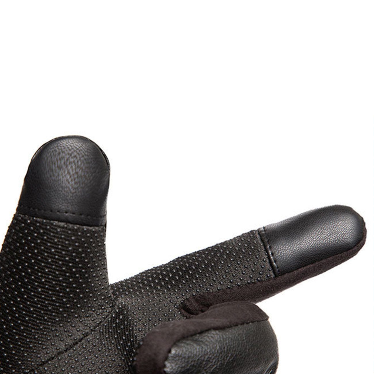 COFI 1453 Fäustlinge Isolierte Herren-Handyhandschuhe aus PU-Leder Warmhalt günstig online kaufen