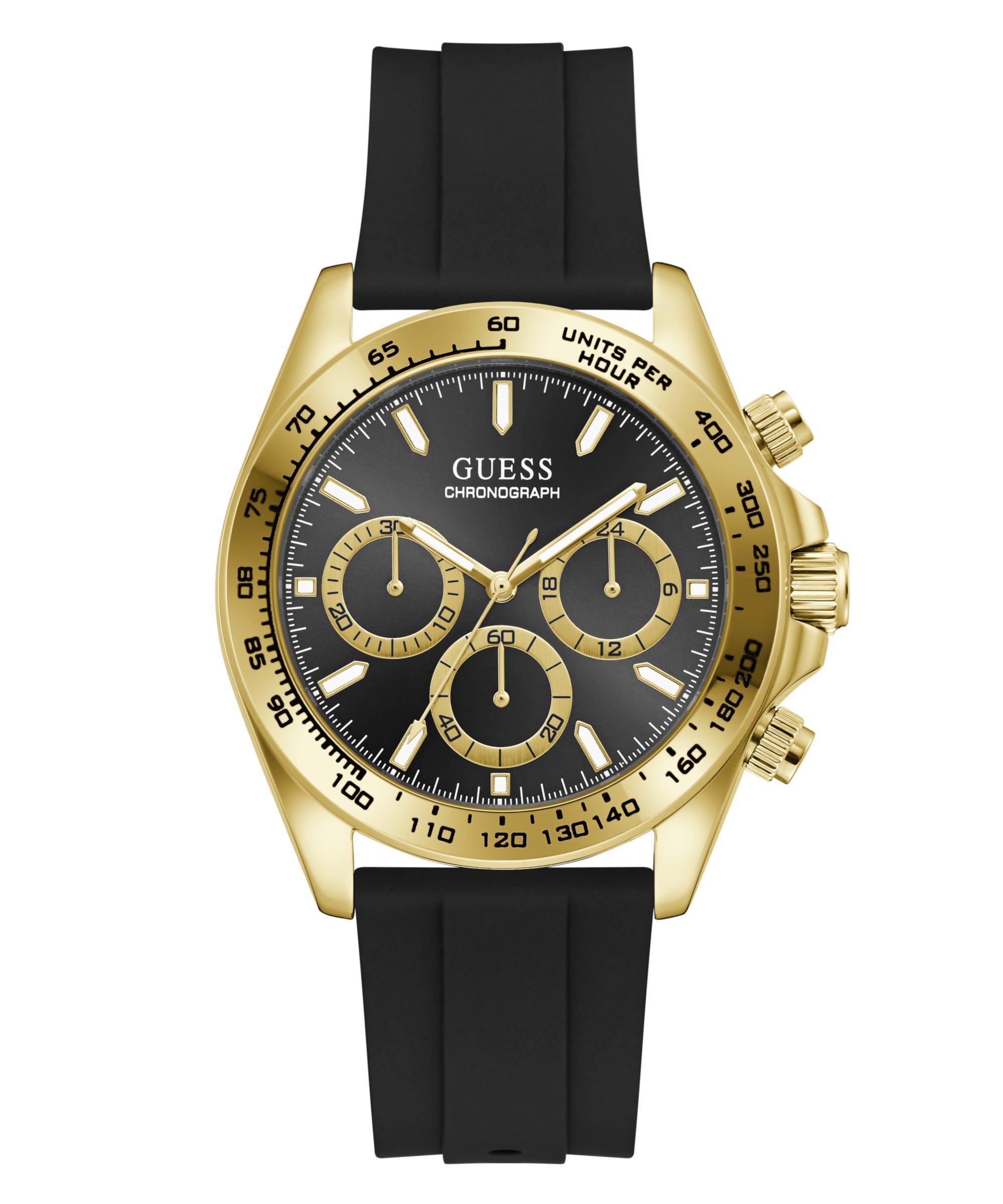 Guess Chronograph ARTHUR GW1155G2, Quarzuhr, Armbanduhr, Herrenuhr, Silikonarmband, analog, Tag