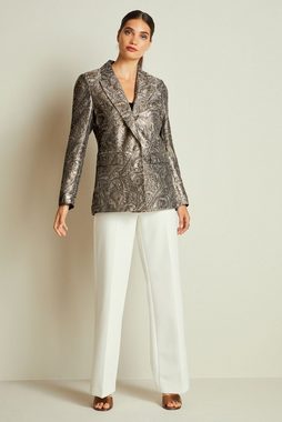 Next Jackenblazer Einreihige Jacke aus Jacquard in Metallic (1-tlg)