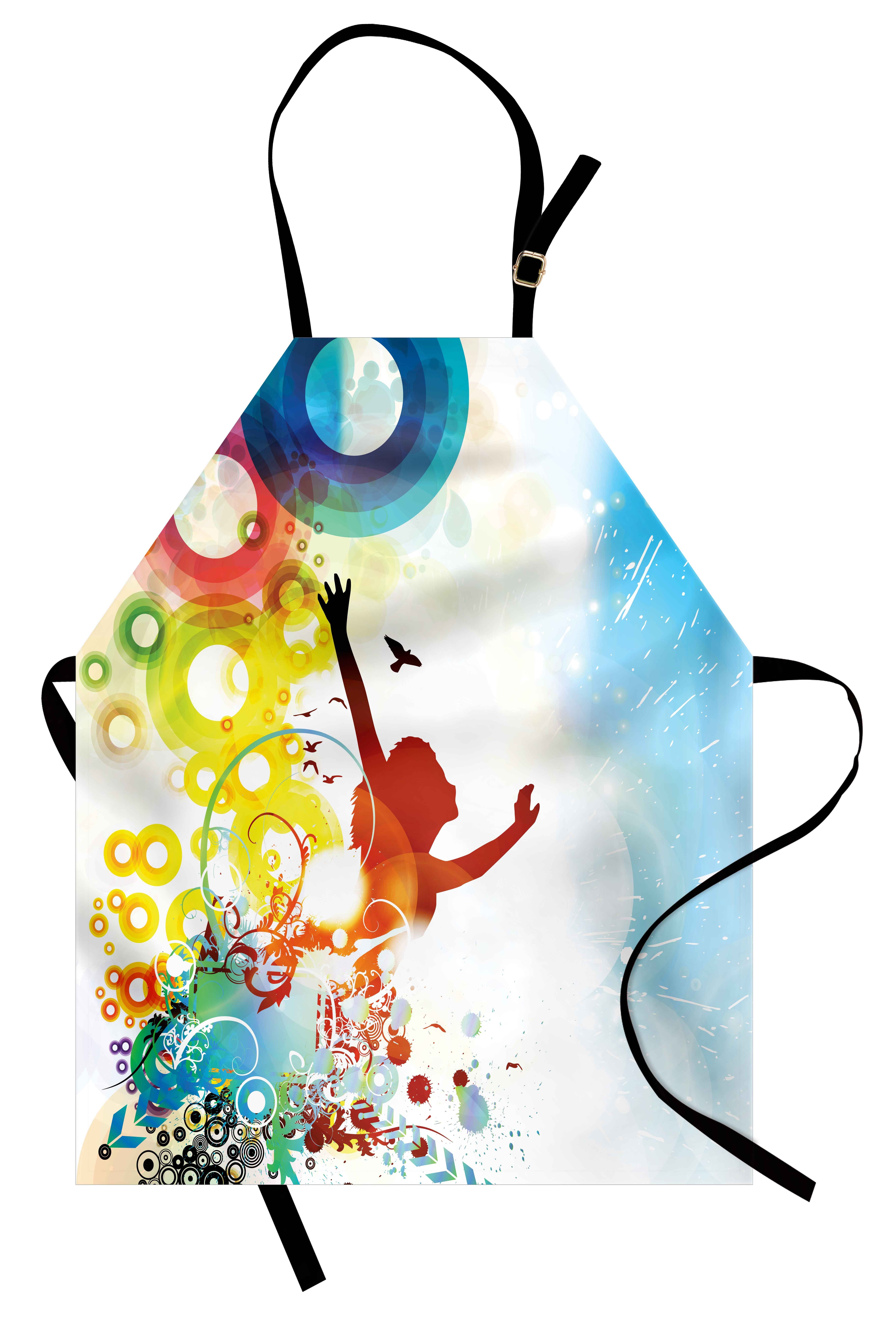 Abakuhaus Kochschürze Höhenverstellbar Klare Farben ohne verblassen, Jugend abstrakte Frauen