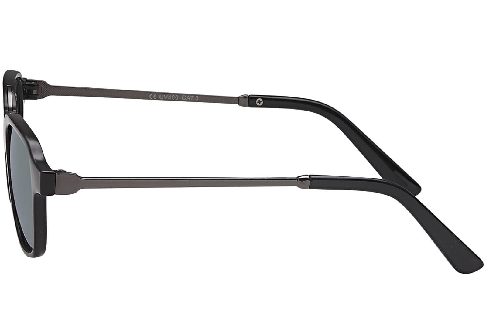 BEZLIT Eyewear Retrosonnenbrille Zeitlos Moderne Sonnenbrille mit Metallrahmen (1-St) mit schwarzen Linsen