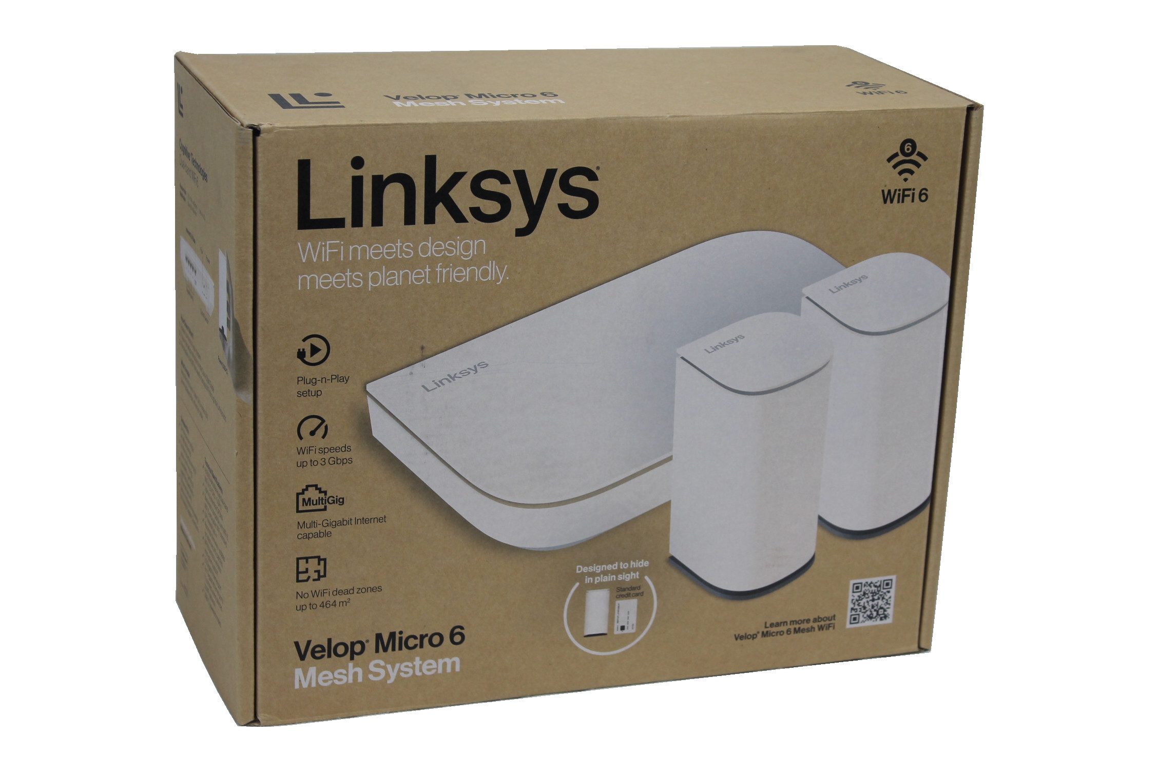 LINKSYS Velop Micro 6 Mesh-WLAN-System, 3er-Pack, LN11011202-KE WLAN-Router