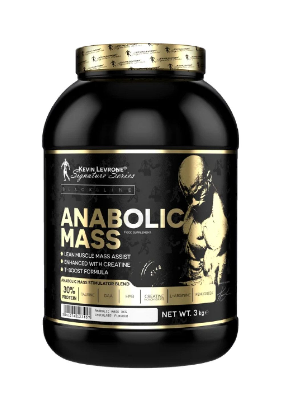 Kevin Levrone Anabolic Mass 3kg Protein Whey Kohlenhydrate Kreatin Creatine Pulver, 1 er kein Set à 3000 g, Kreatin, Proteinquelle (30 g/100 g).