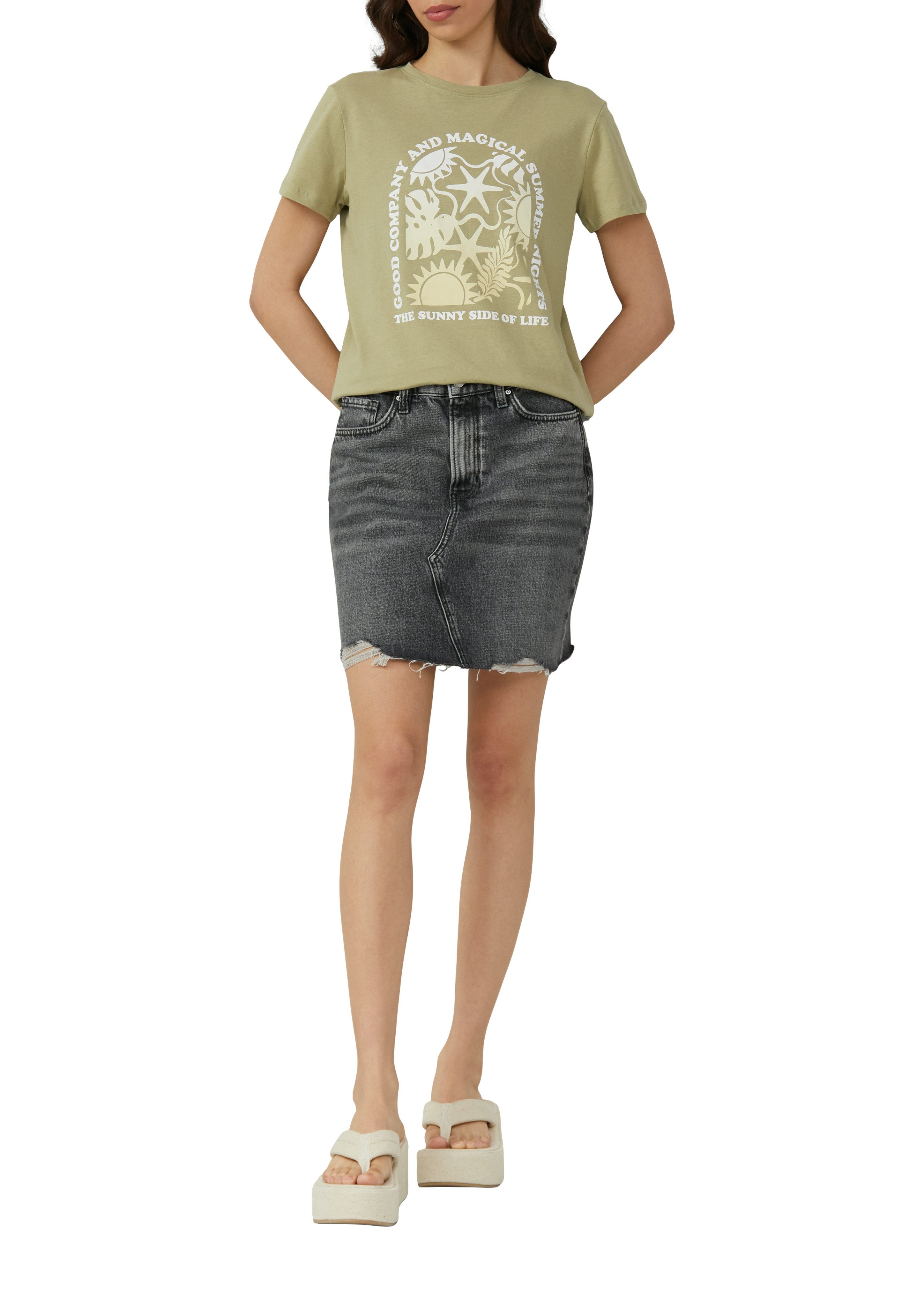 QS T-Shirt mit Print günstig online kaufen