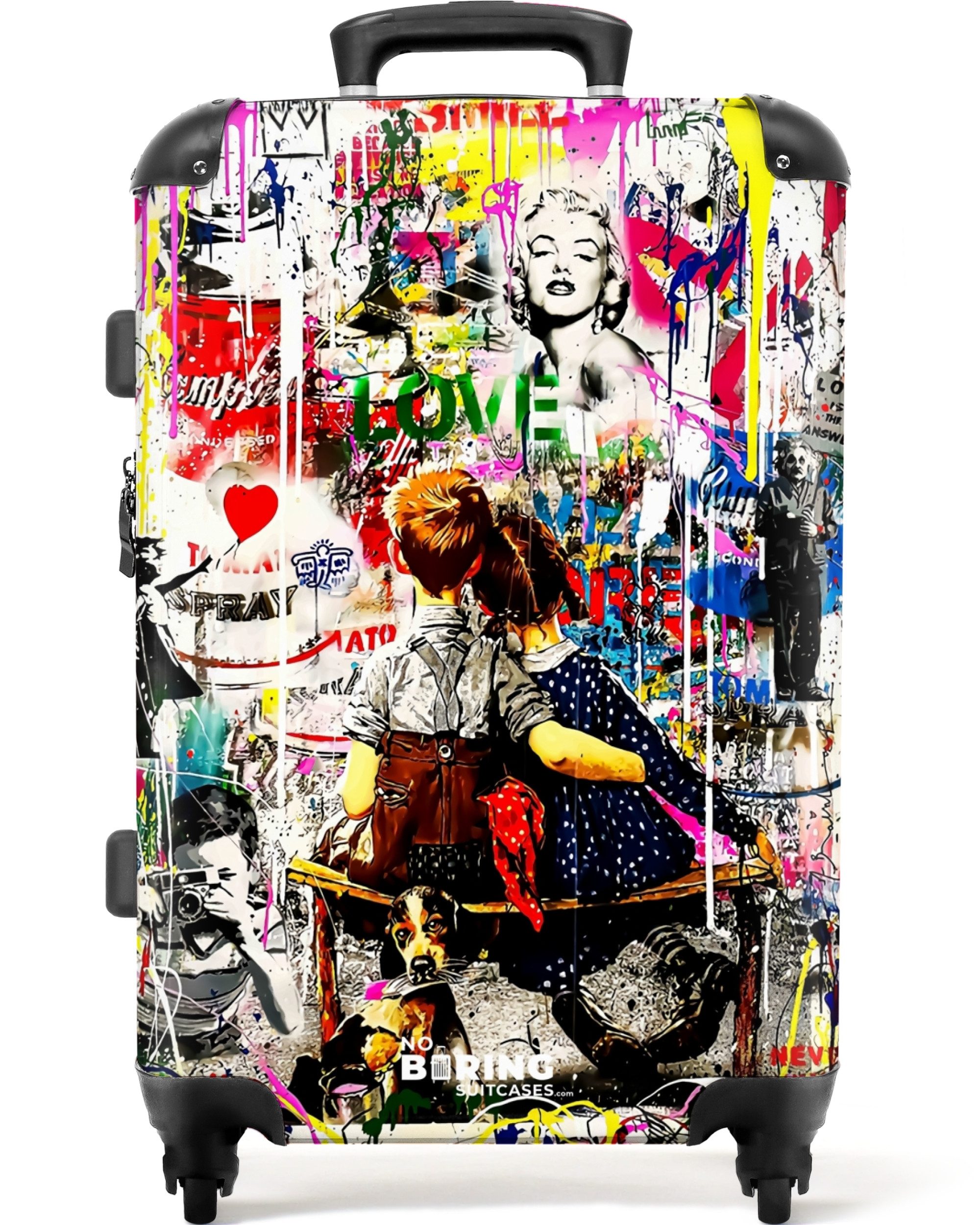 NoBoringSuitcases.com© Hartschalen-Trolley Bekannte Kunstwerke als bunte günstig online kaufen