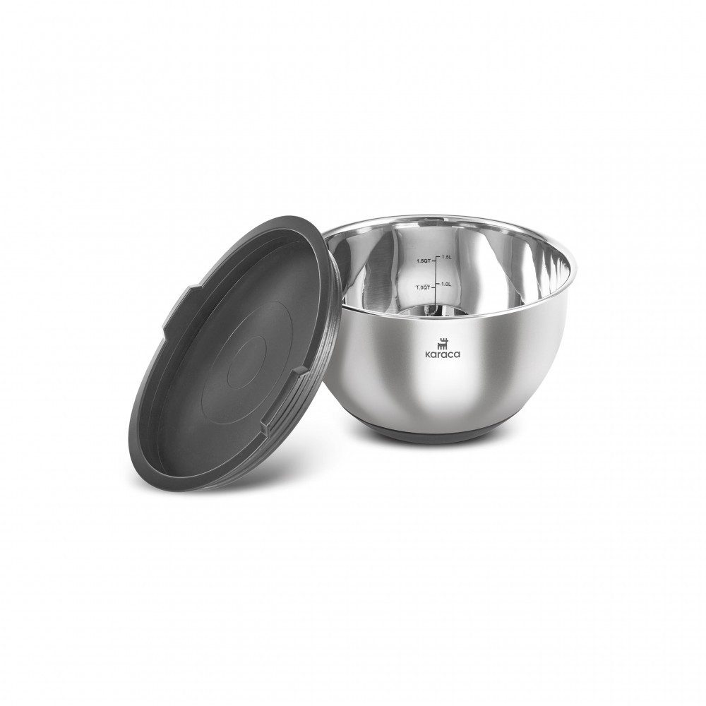 Karaca Vorratsdose Karaca Blendbox 3-teiliges Mixset, Inox