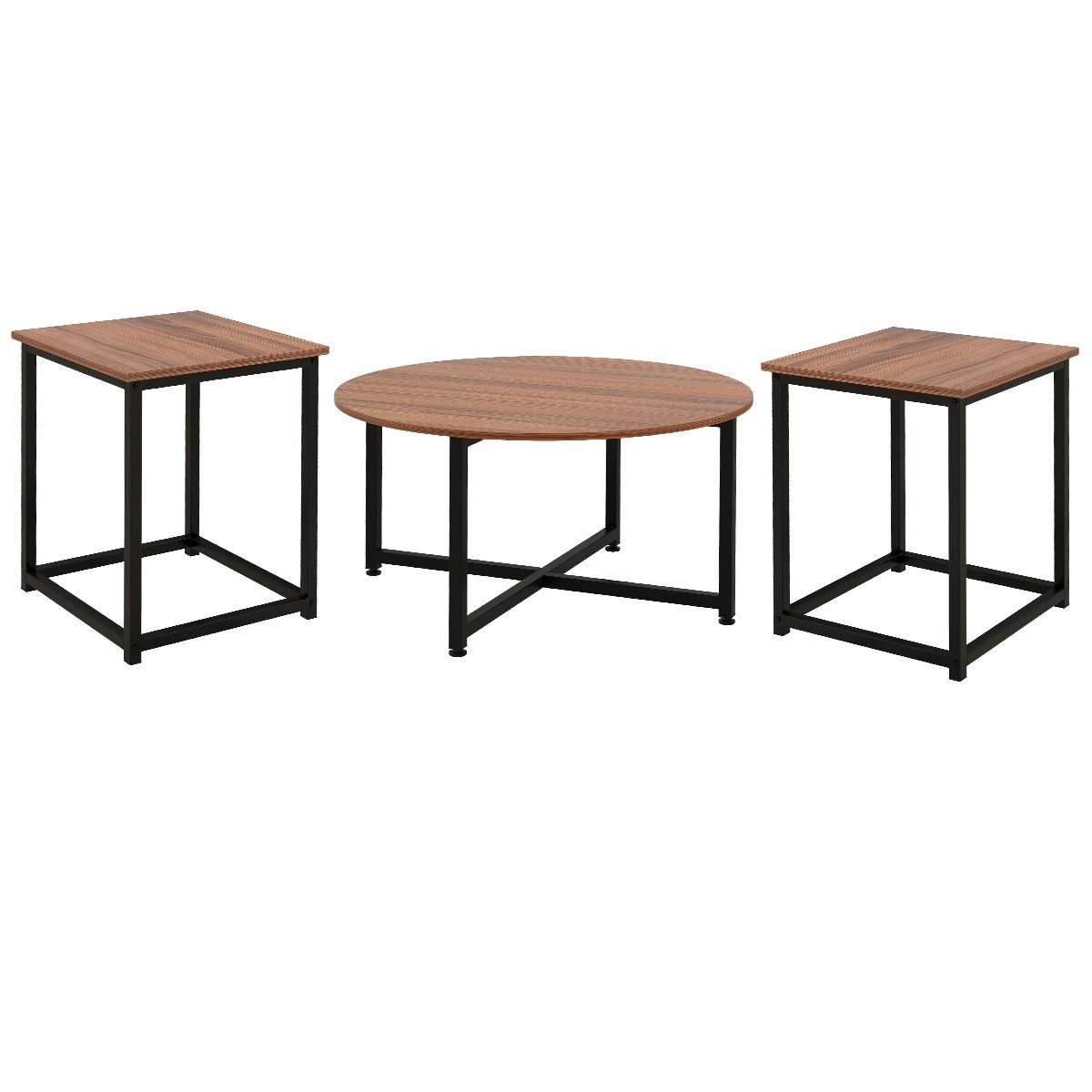 COSTWAY Satztisch, 3er Set, Couchtisch rund günstig online kaufen