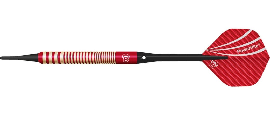 BULL'S Softdarts Softdart Bull's, Metis, Messing, 18g, Rot
