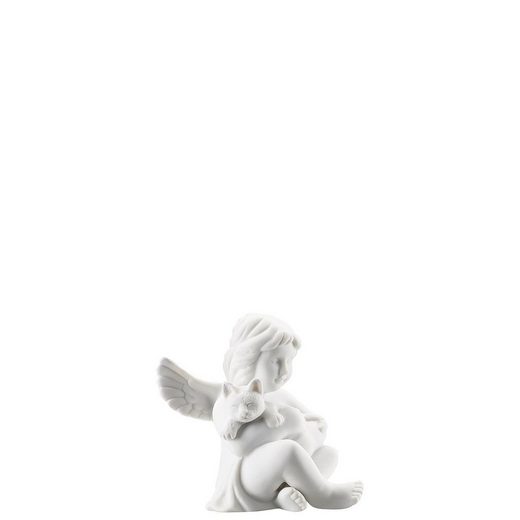 Rosenthal Engelfigur »Engel klein Weiß matt Engel mit Katze 6,5 cm« (1 Stück)