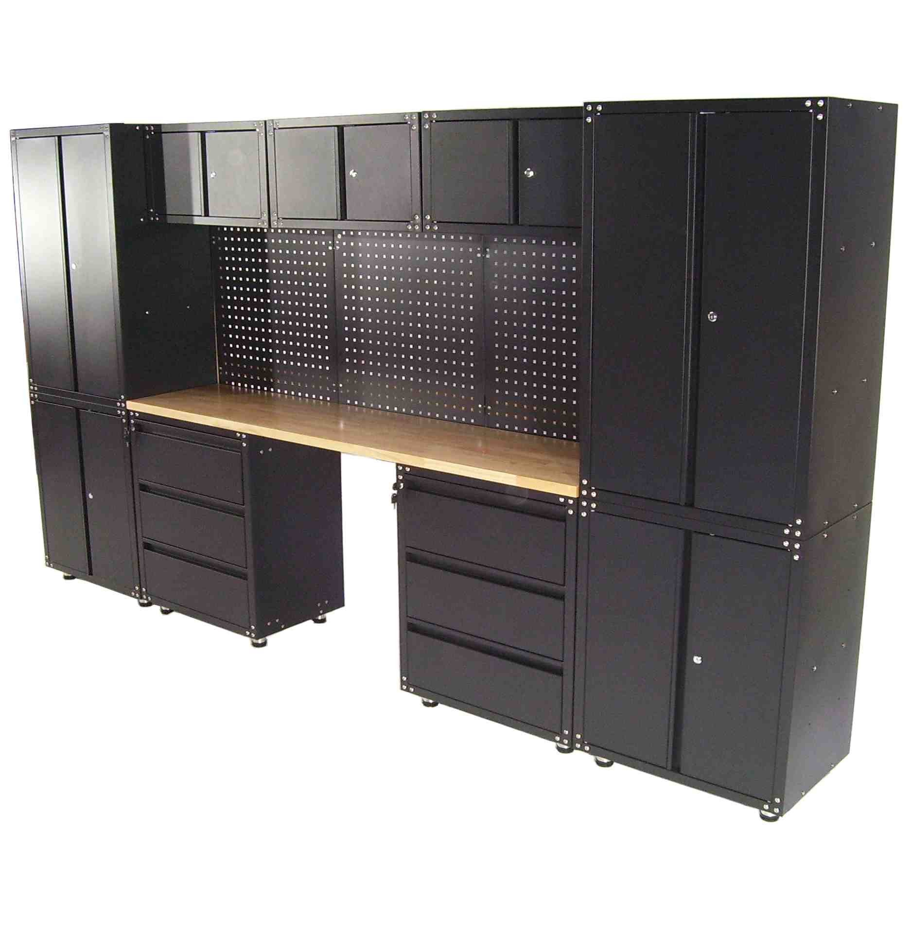 Apex Werkstatt-Set Werkstatt Schranksystem 13-teilig Werkstattschrank Werkbank 57066, (1-tlg)