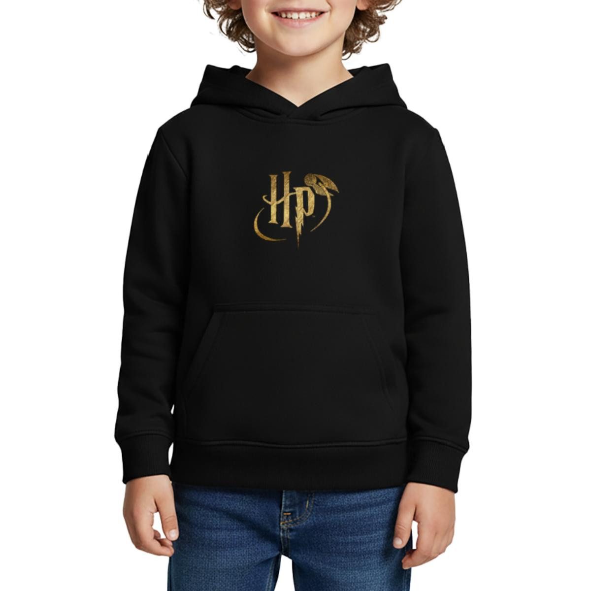 Spreadshirt Hoodie Harry Potter HP Logo Kinder Premium Hoodie (1-tlg)