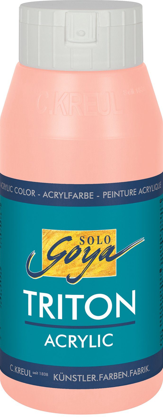 Kreul Solo Acrylic, Triton ml 750 Acrylfarbe Goya Pfirsich-Rosa