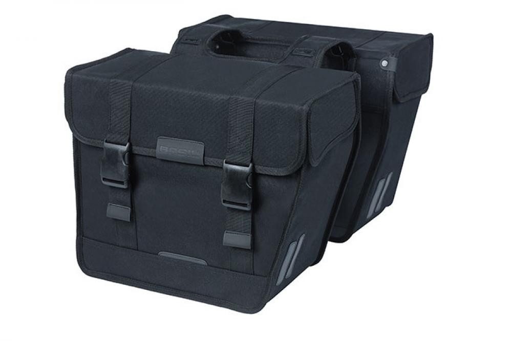 Fahrradtasche Basil Doppeltasche Kavan Eco Classic schwarz 37x32x18 cm 46l