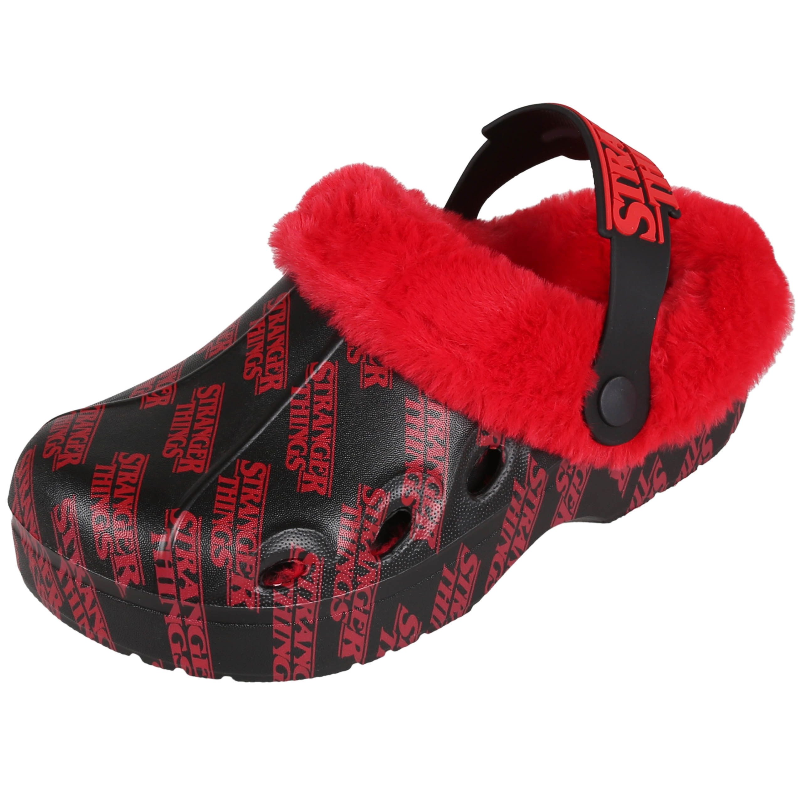 Stranger things Stranger Things gefütterte Damen Hausschuhe, Clogs mit Fell Plüsch Hausschuhe – Bild 2 von 5
