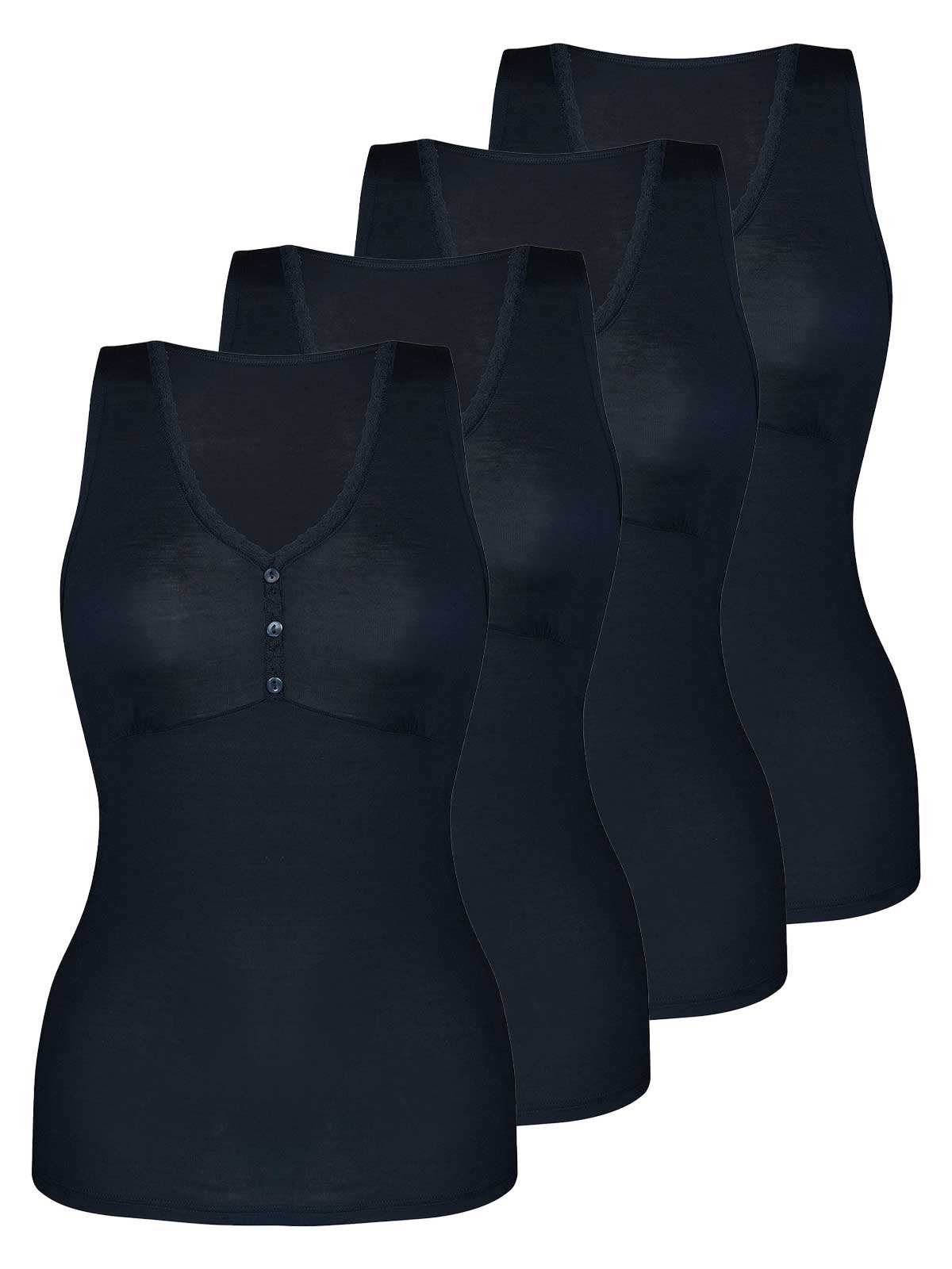 Achselhemd 4er Sparpack Top STRIPE RANGE
