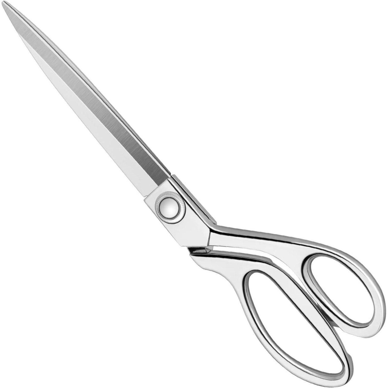 KUONIIY Stoffscheren Robuste Nähschere, 26cm professionelle Edelstahl-Schneiderschere Stoff