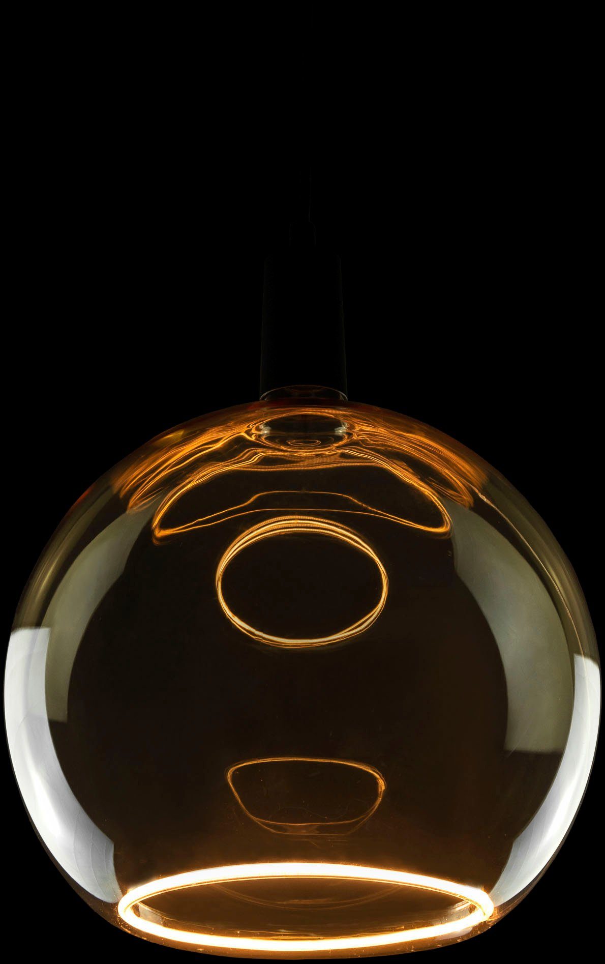 SEGULA LED-Leuchtmittel LED Floating Globe 300 gold, E27, 1 St., Extra-Warmweiß, LED Floating Globe 300 gold, E27, 5W, CRI 90, dimmbar
