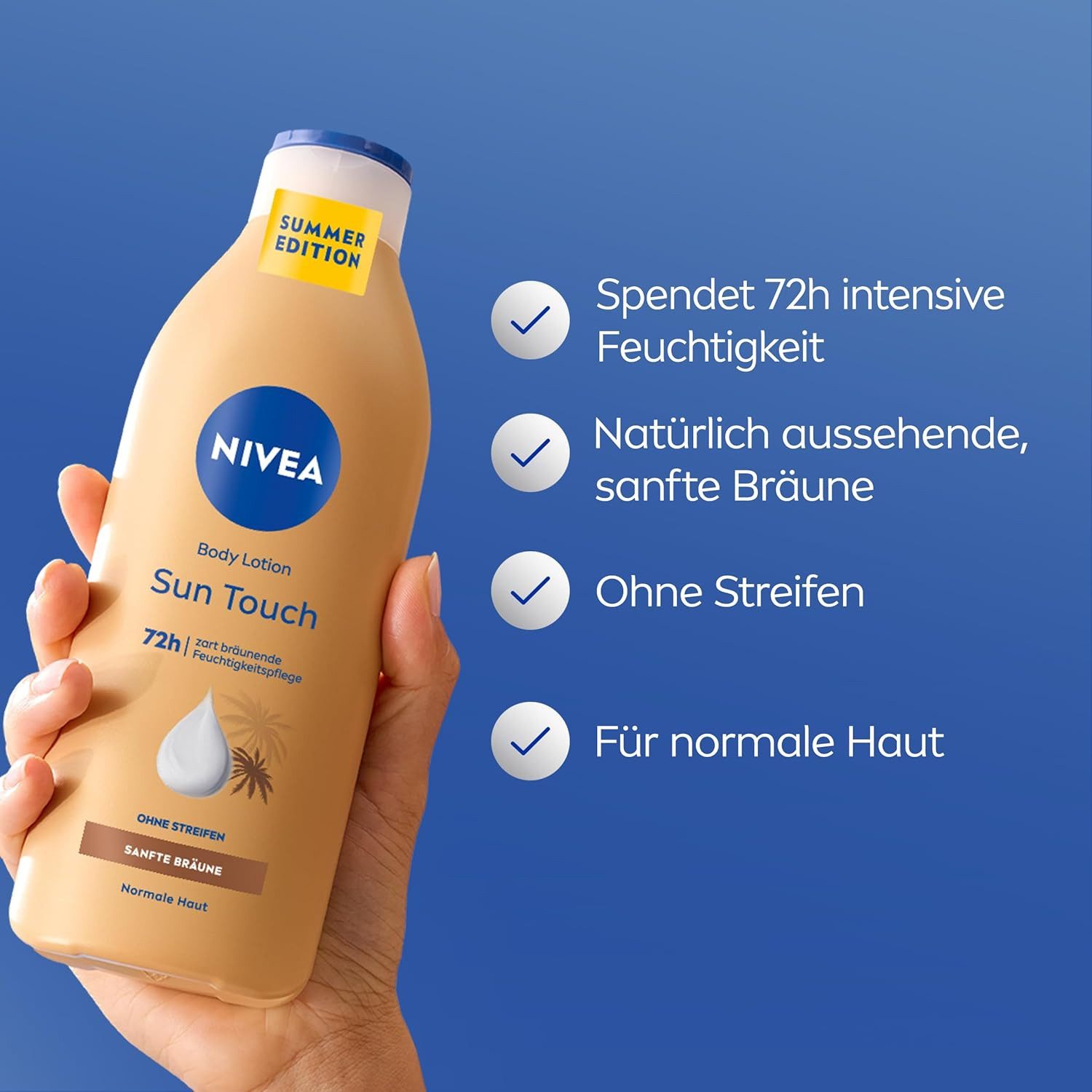 Nivea Bodylotion Sun Touch Bodylotion sanfte Bräunung 400 ml, 1-tlg.