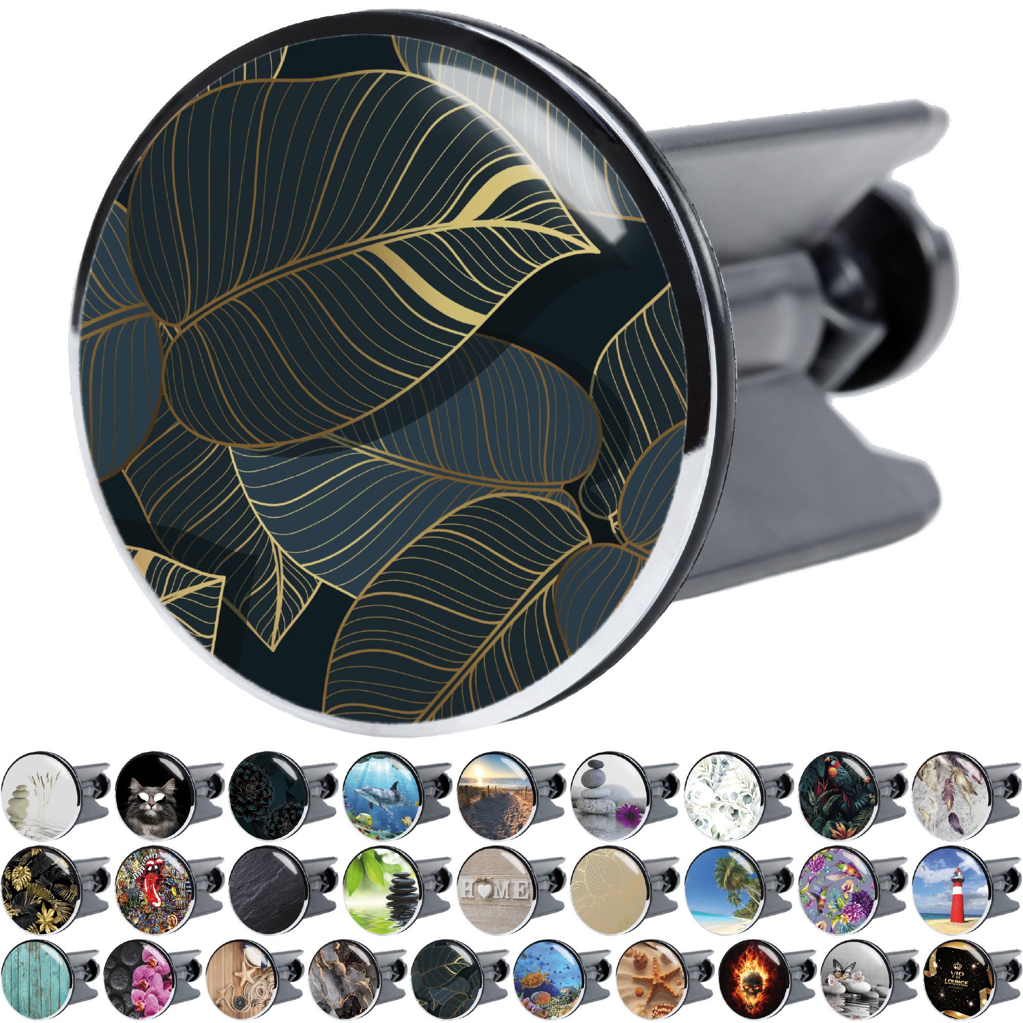 Sanilo Waschbeckenstöpsel mit Motiv, viele schöne Abflussstöpsel zur Auswahl, Ø 4 cm, hochwertig, universell, 100% wasserdicht