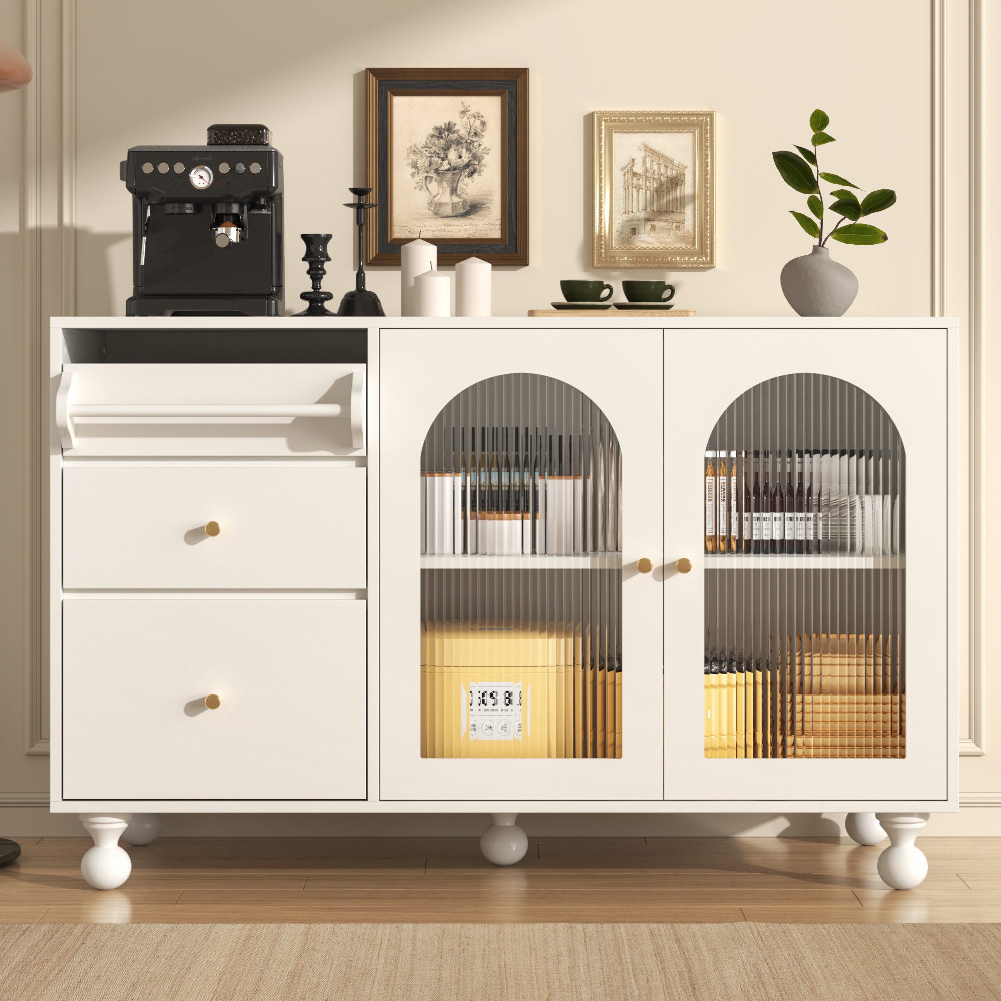 Furnishings Home Sideboard Changhong-Glastür stilvoller Design günstig online kaufen