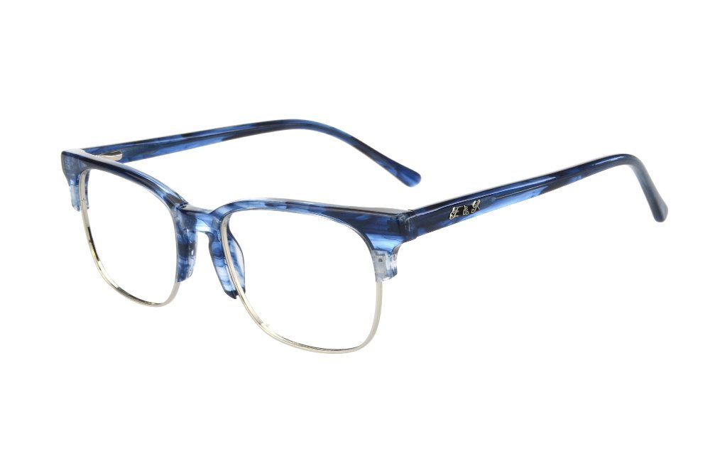 Edison & King Lesebrille Legend, entspiegelt - Retrobrille mit Browbar aus Acetat