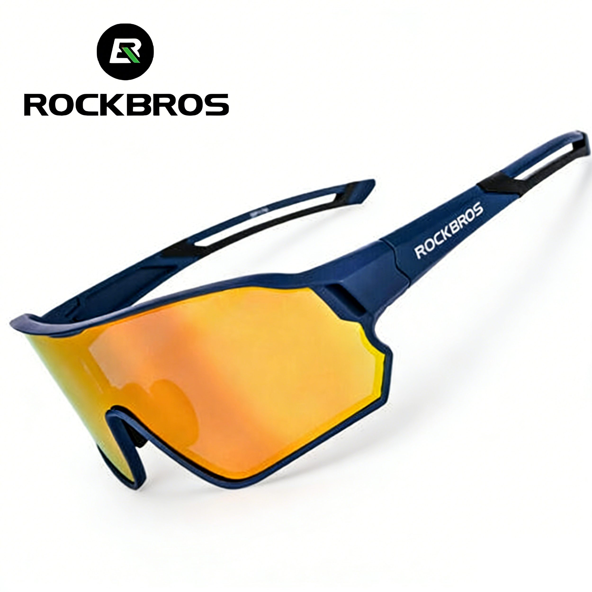 ROCKBROS Sonnenbrille Polarized Fahrradbrille – Leichte UV400 Sport Sonnenbrille