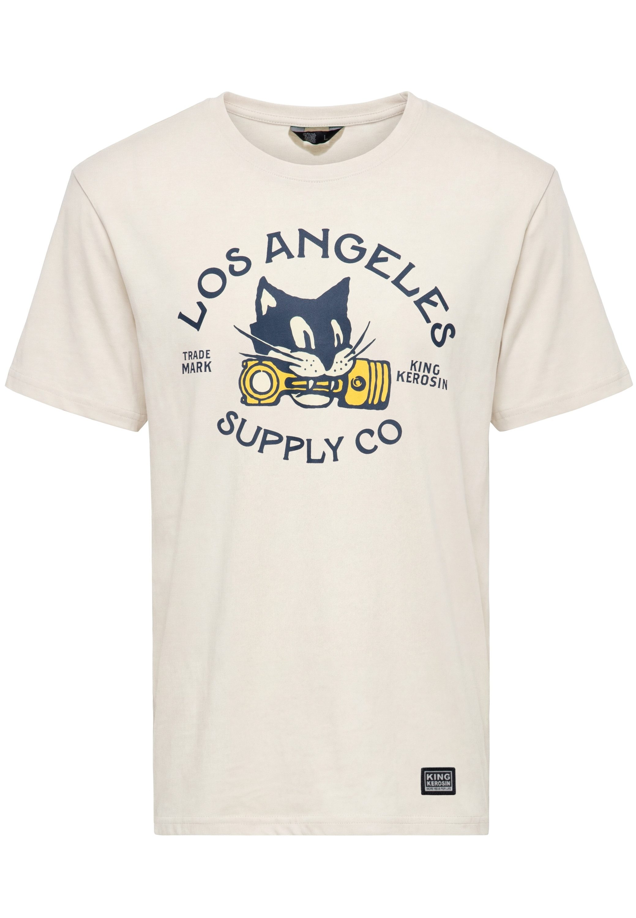 KingKerosin Print-Shirt Los Angeles Supply Co. (1-tlg) mit Artwork-Print günstig online kaufen