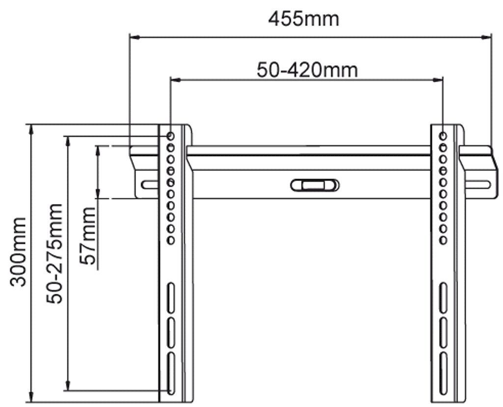 DMP Display Mount LCD (bis 42kg, Zoll, schwarz) starr - max TV-Wandhalterung, S 114 Pro 37,00