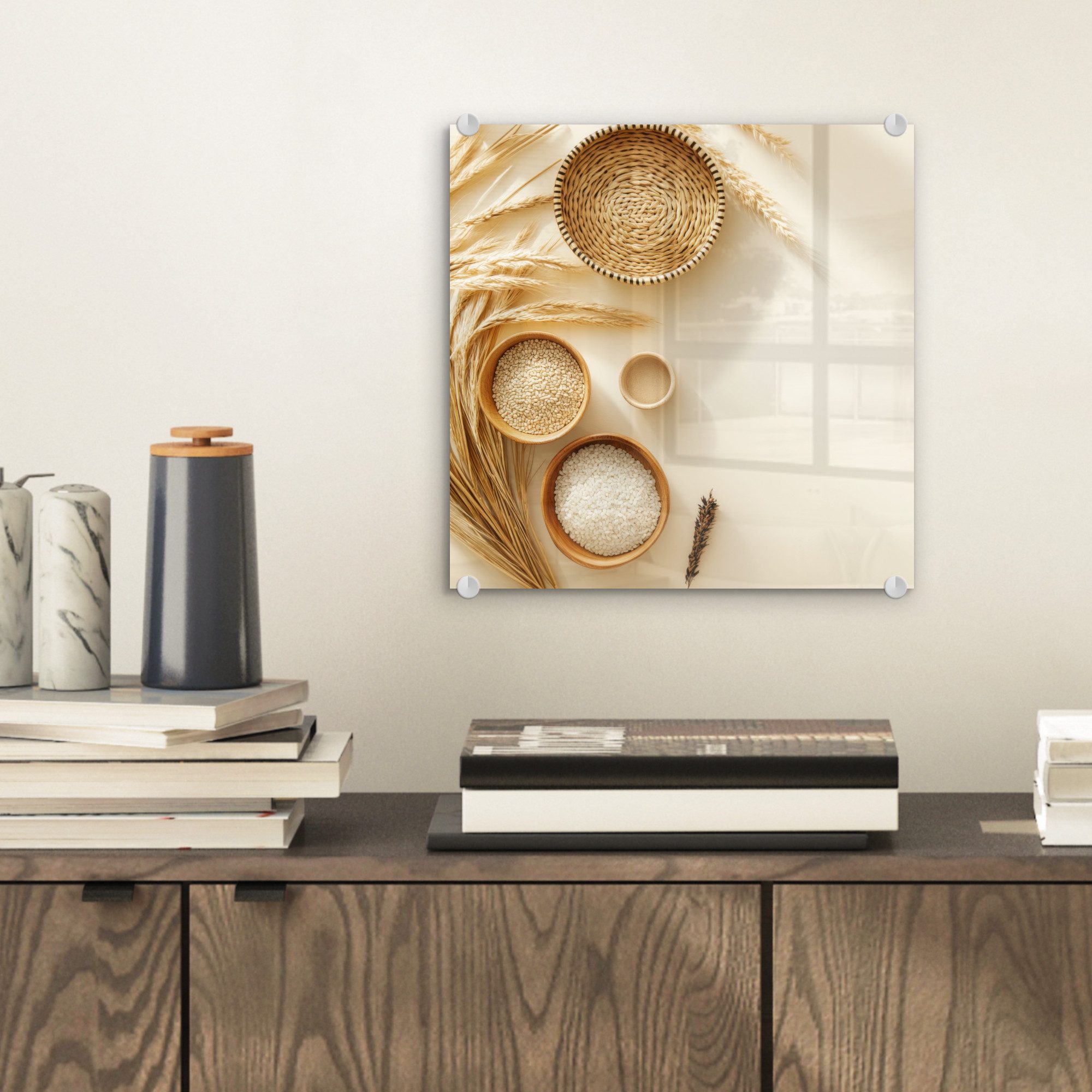 MuchoWow Acrylglasbild Müsli - Holz - günstig online kaufen