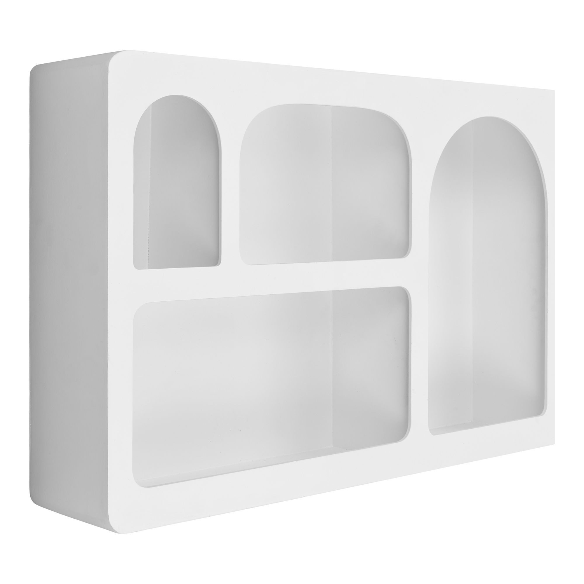 tinkaro Wandregal Bryne 60 x 13 x 40 cm Weiß, 1-tlg., Schlichtes Regalboard aus MDF mit Ablage für verschiedene Wohnräume