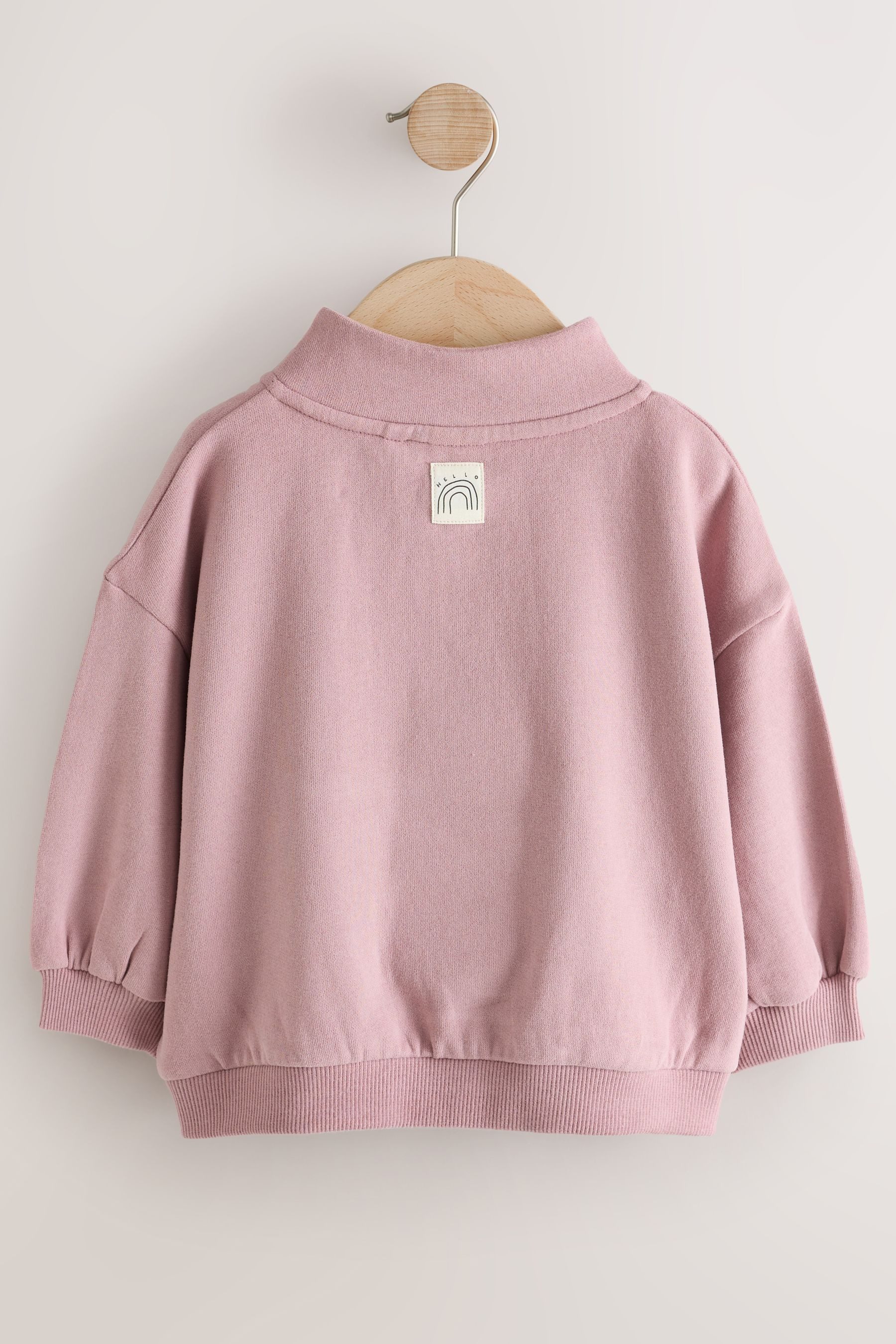 Next Sweatshirt Sweatshirt mit halblangem Reißverschluss (1-tlg) – Bild 2 von 5