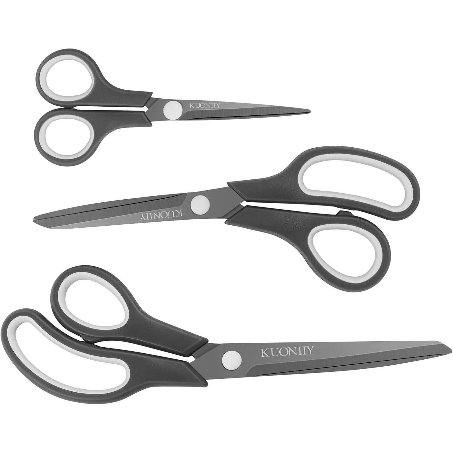 LuxusKollektion Scheren-Set Scheren Set 3teilig Titanbeschichtung Titanbeschichtungsklinge 3 Stück