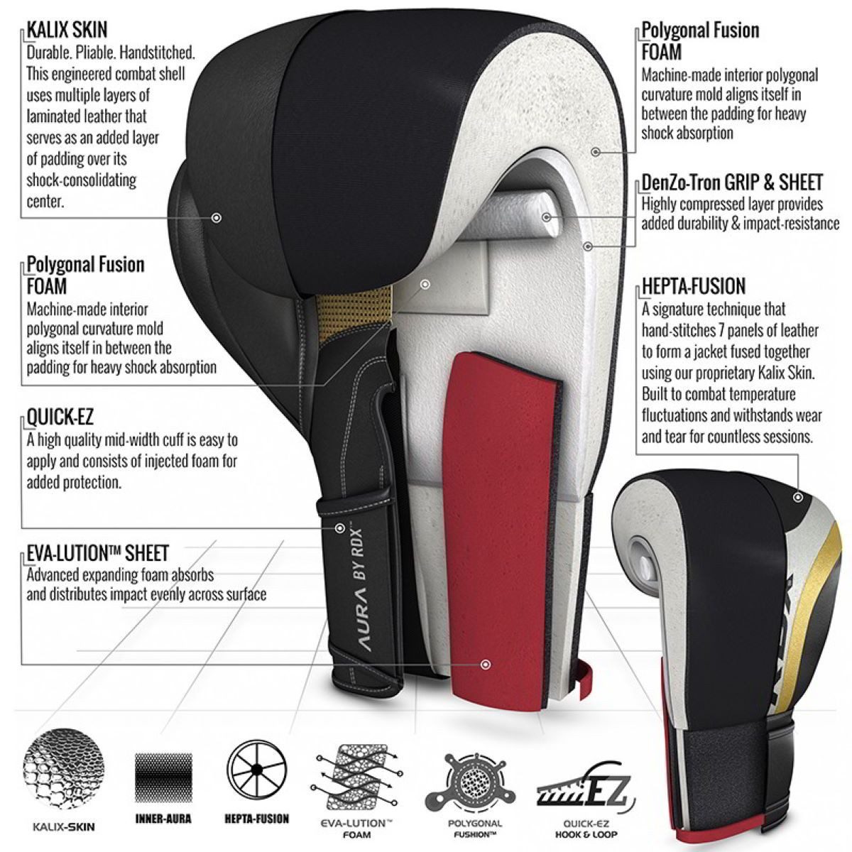 RDX Sports Boxhandschuhe RDX Boxhandschuhe, Muay günstig online kaufen