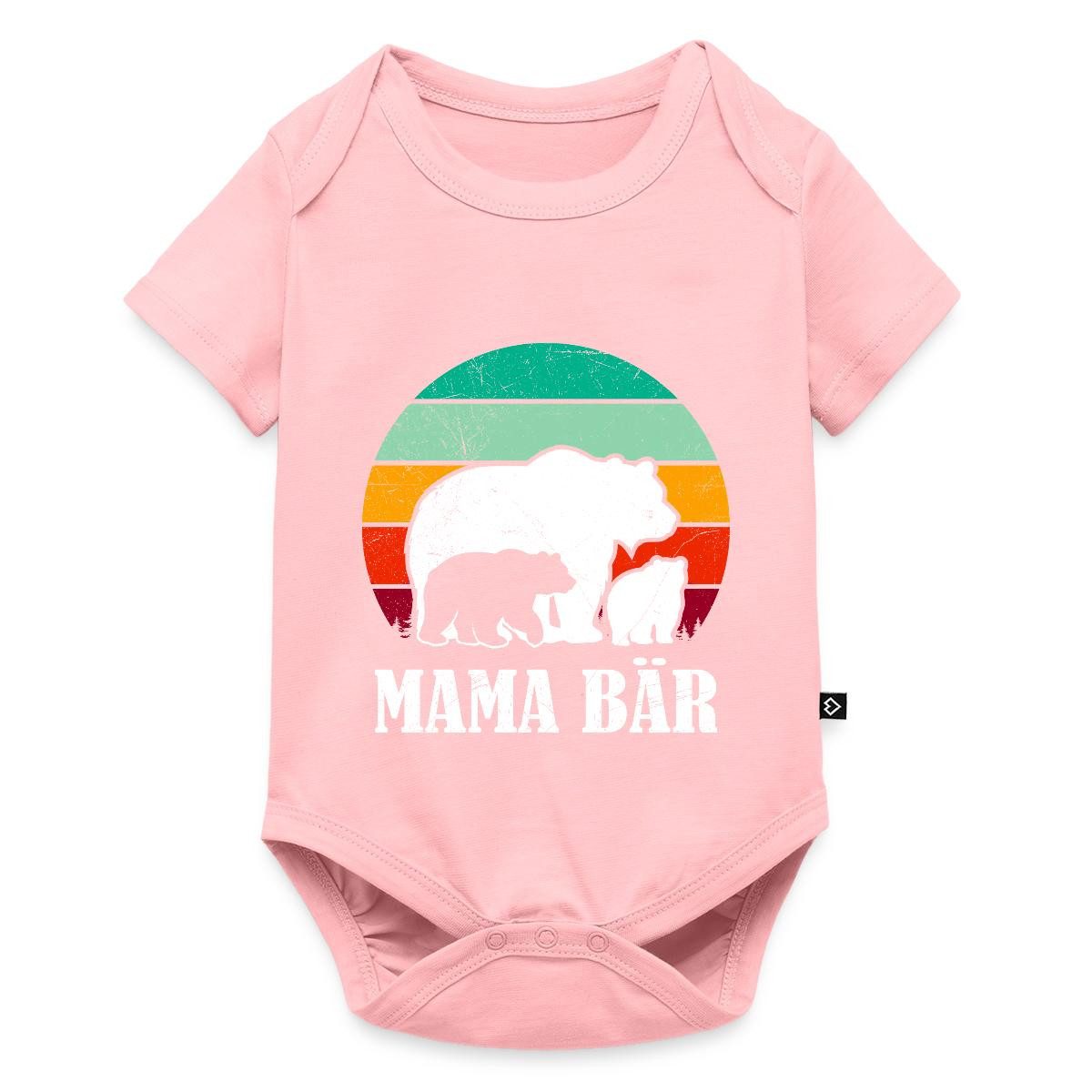 Kurzarmbody Mama Bär, Bärenfamilie Mutter Kurzarm Tages Baby Body