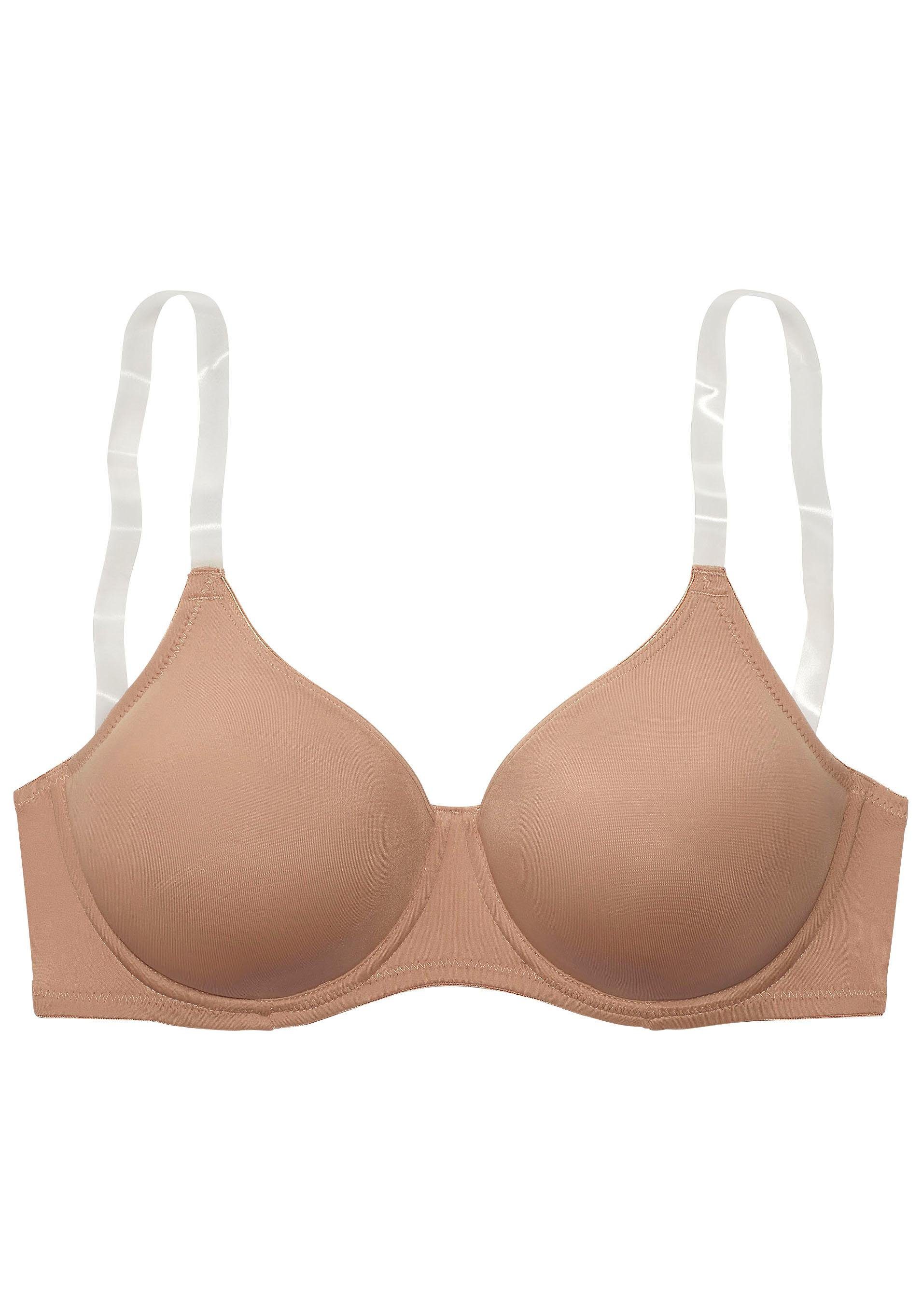 Nuance T-Shirt-BH mit Bügel, ohne Schale und mit transparenten Trägern, Basic. € 29,99
