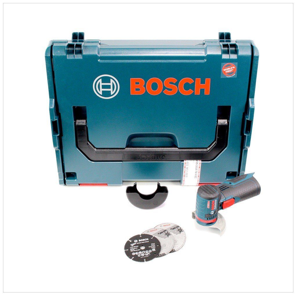 Bosch Professional Winkelschleifer Bosch GWS 10,8-76 V-EC Akku  Winkelschleifer 10,8V (06019F2003) 76mm Solo in L-Boxx - ohne Akku, ohne  Ladegerät